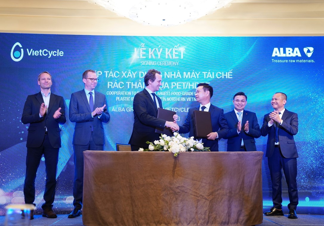 ALBA Group Asia and VietCycle to Jointly Develop the Largest Food-Grade PET/HDPE Plastic Recycling Plant in Vietnam