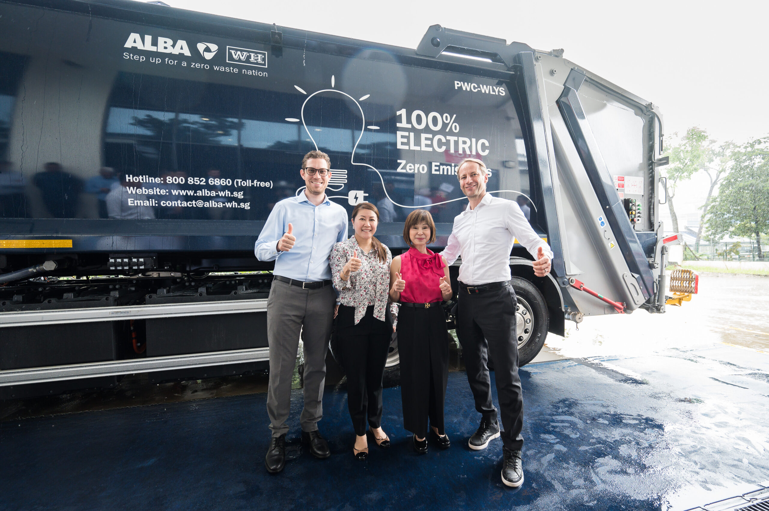 ALBA W&H launches the first european brand next generation fully electric vehicles for waste and recyclables collection in singapore